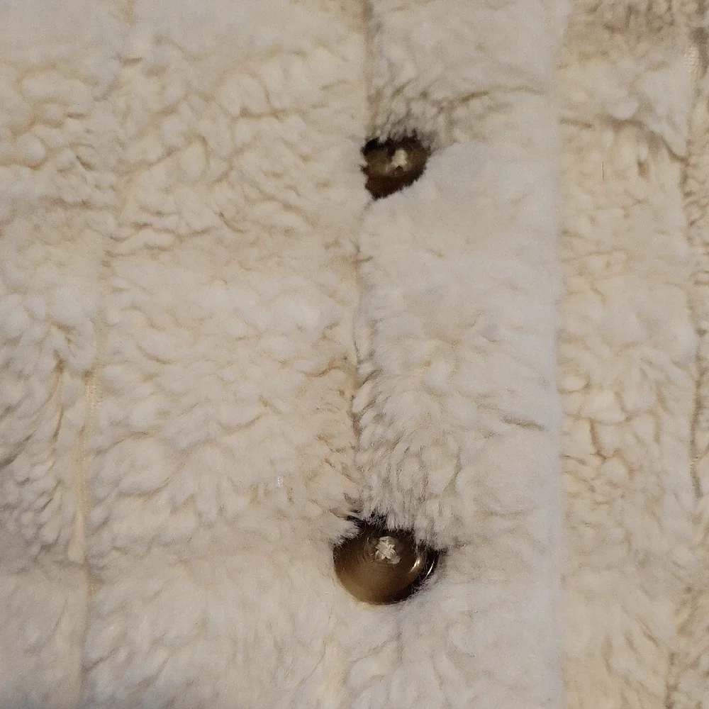 Hanna Andersson Cozy White Fleece Vest